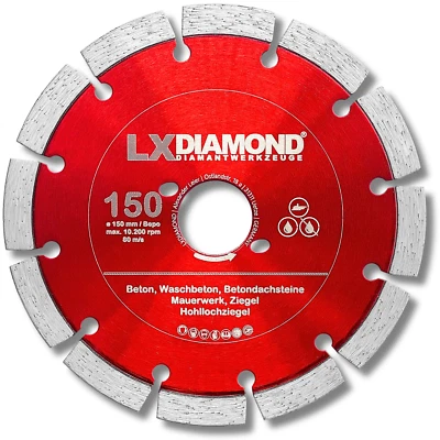 LXDIAMOND Diamant-Trennscheibe 150mm passend für Bepo FFS 150 151 Montagefräse