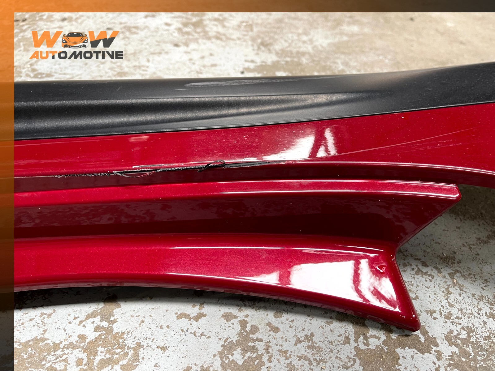14-20 MASERATI GHIBLI RIGHT SIDE ROCKER PANEL SIDE SKIRT MOLDING RED OEM