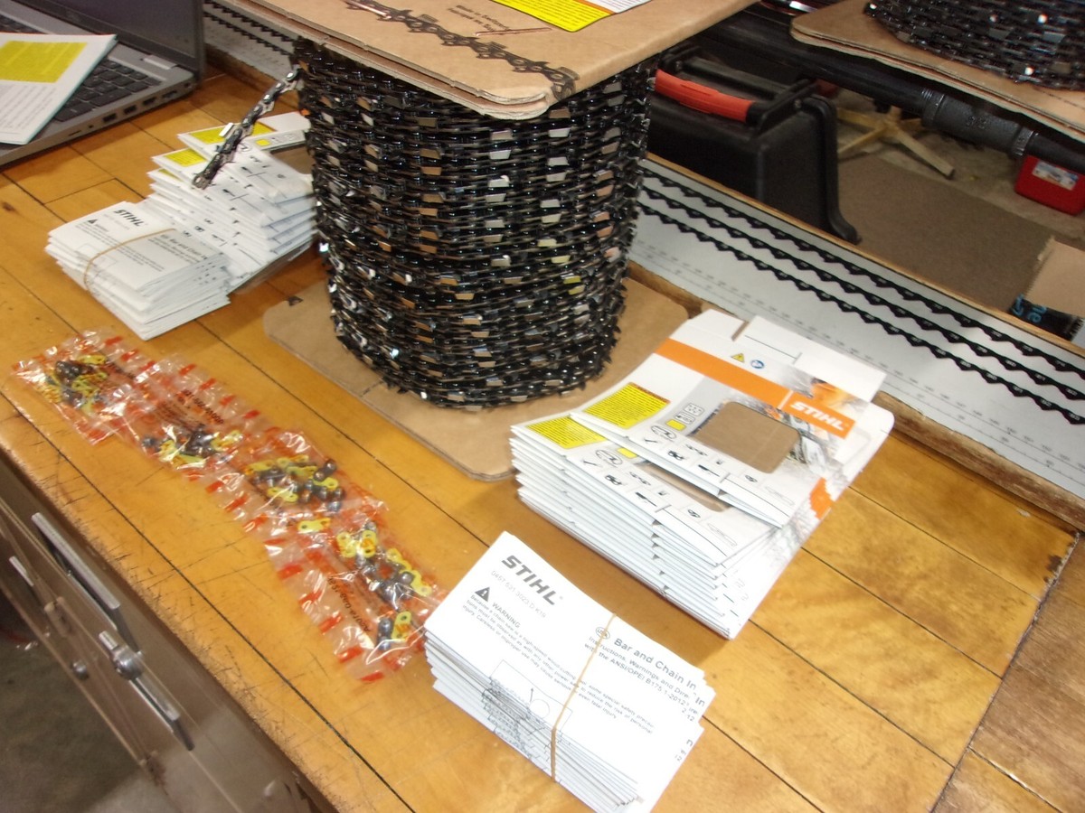 Catena 36rs84 25 Pollici Catena Completa Scalpello Stihl OEM 25 Pollici, Passo 3/8, Spessore .063, 84 DL, Modello 36RS - Nuova In Confezione - Foto 3