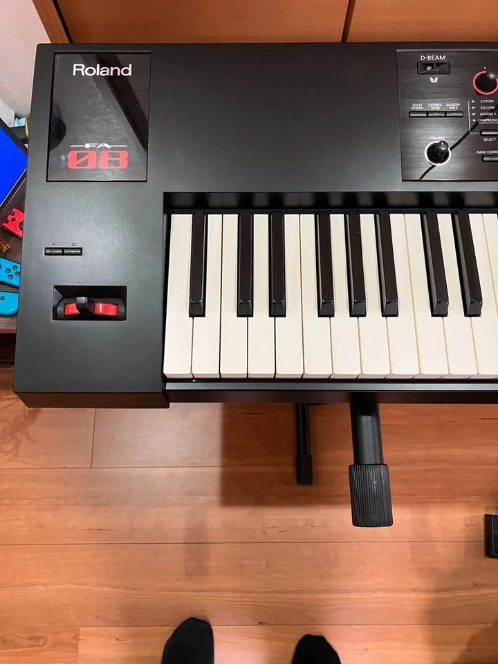 Roland FA-08 Keyboard Synthesizer Workstation W/AC cable From Japan Used Working - Image 3 of 4