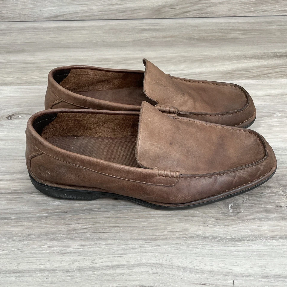 Zapatos Mocasines Timberland Comfort Cuero Marrón Para Hombre 10W Foto 3 de 4