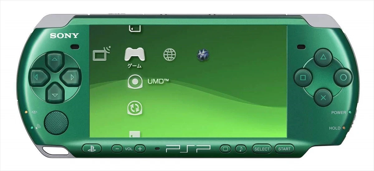 Playstation Portable Spirited Green PSP 3000SG Sony Limited Console F/S  used