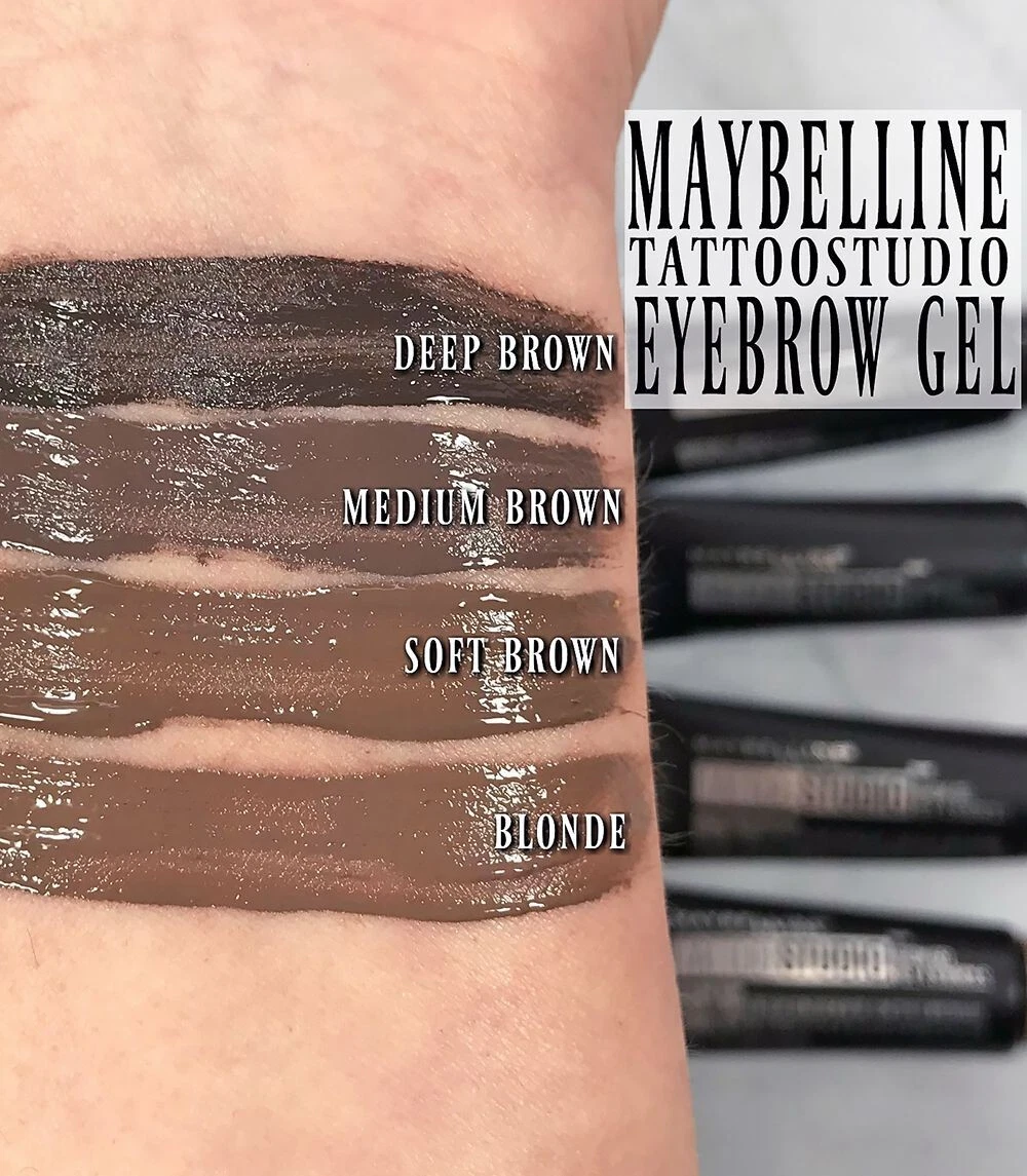 MAYBELLINE Tattoo Studio Waterproof Brow Gel Non Transfer 48 HR Smudgeproof