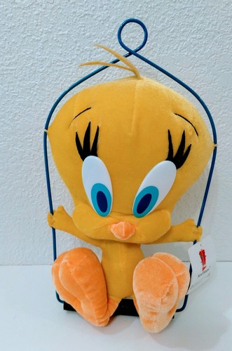 tweety bird plush toy six flags loony tunes show warner bros.