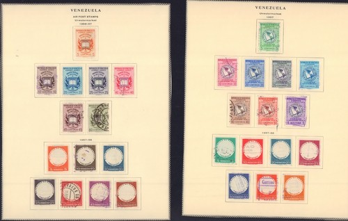 VENEZUELA 1956 COMPLETE USED SETS 677-684, C629-C635, 685-991, C636-C642