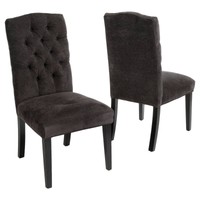 Crown Top Dining Chair Wood/dark Gray (set Of 2) - Christopher Knight Home on sale Crown Top Dining Chair Wood/dark Gray (set Of 2) - Christopher Knight Home on sale
