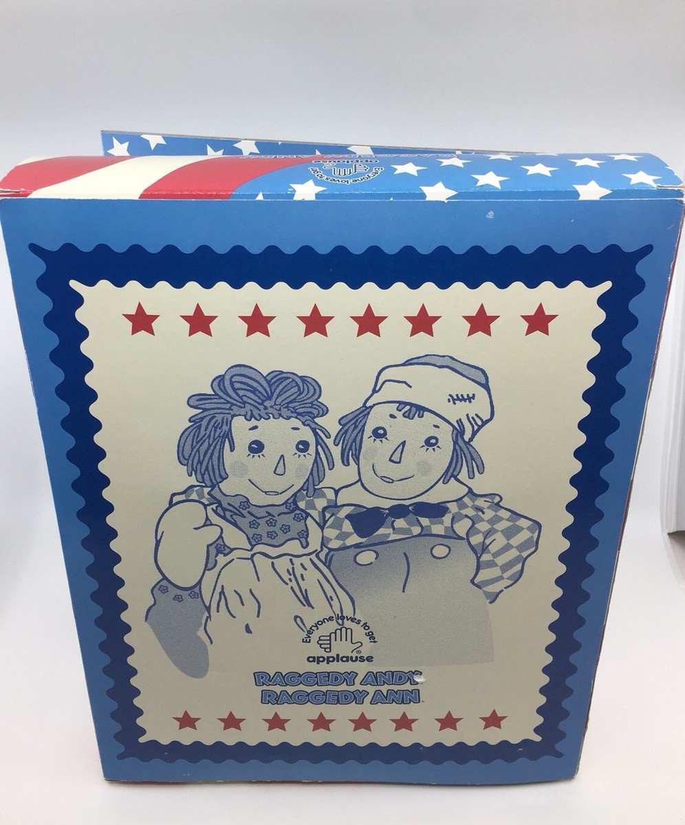 NEW 2002 Applause Raggedy Ann & Andy Pinwheels Doll Toy Set w