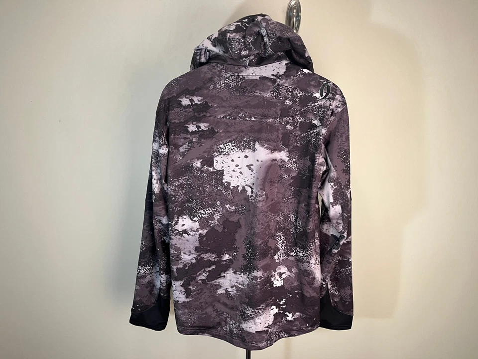 Cabela's Instinct Men's white, black & brown 1/4 zip Hoodie hooded sweatshirt M - Image 3 of 4