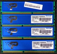 PATRIOT RAM 16GB Kit 4X4GB DDR3 PC3-12800, 1600 MHz Desktop Memory
