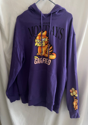 Nickelodeon -Garfield (I hate Mondays) Adult Pullover Hooded