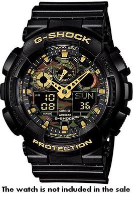 CASIO GA-100CF-1A9 New G-Shock Original BAND & BEZEL Black Combo