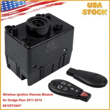 Wireless Ignition Node Remote Start Module w/ Key for Dodge Ram Chrysler 2011-14