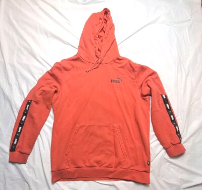 Puma Ess+ Tape Hoodie Tr Mens Red Casual Outerwear 847385-11