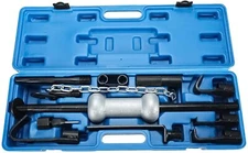 13Pc Auto Body Dent Frame Puller Repair Kit  w/ 10lbs Slide Hammer