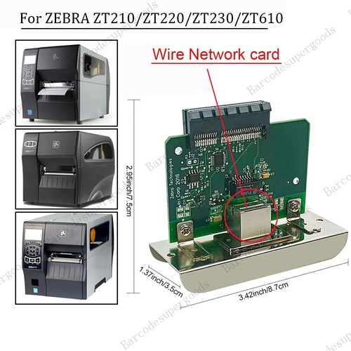Internal Print Server Network Card For Zebra ZT210 ZT220 ZT230
