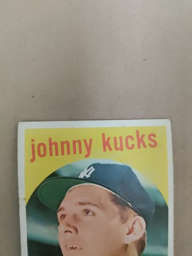 1959 Topps #289 Johnny Kucks Yankees poor - Photo 2/4