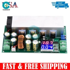 DC12-80V 20A Digital Adjustable Step Down Buck Voltage Regulator Power Module US