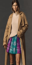NWT Anthropologie Maeve Pleated Knit Mini Skirt
