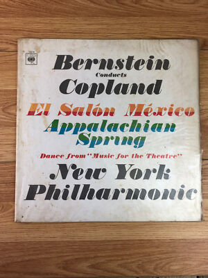 Bernstein Conducts Copland El Salon Mexico Appalachian Spring LP