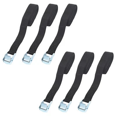 6 x Spanngurte Zurrgurte mit Rasche Ratschenspanngurte 2.5m, 150 kg, 25 mm DE