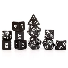 Dungeons & Dragons New Adventurer Black Dice Set
