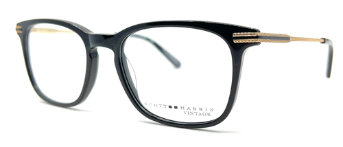 SCOTT HARRIS VINTAGE - V-47 C1 51/18/140 - SCHWARZ - NEU Original BRILLE