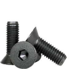 1/4"-20 x 3/8" Flat Socket Cap Screws, UNC, Thermal Black Oxide, FT, 25 Pack