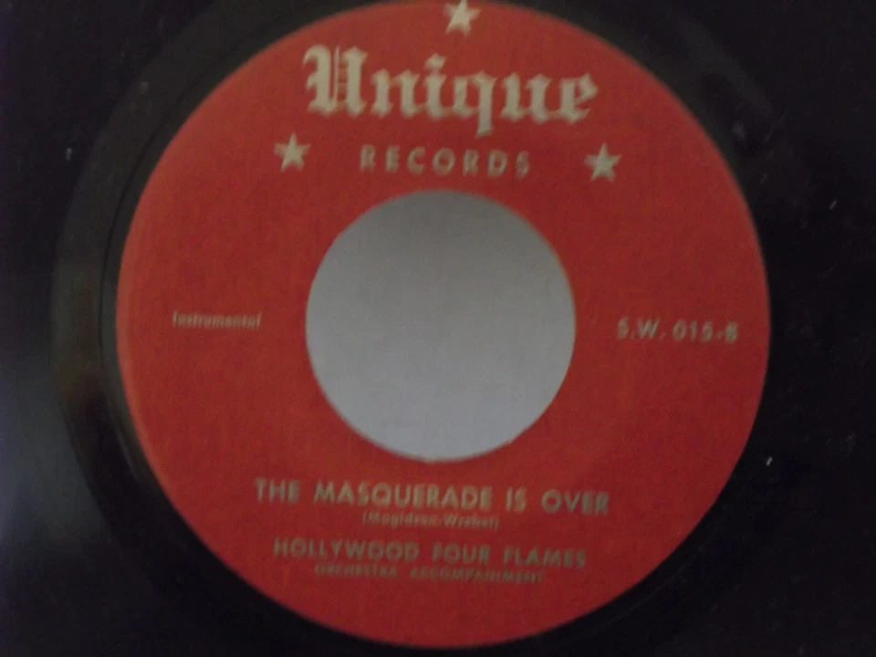 Hollywood Four Flames,Unique 015,"Please Say I'm Wrong",US,7" 45,50s R&B,RI,Mint - Image 2 of 2