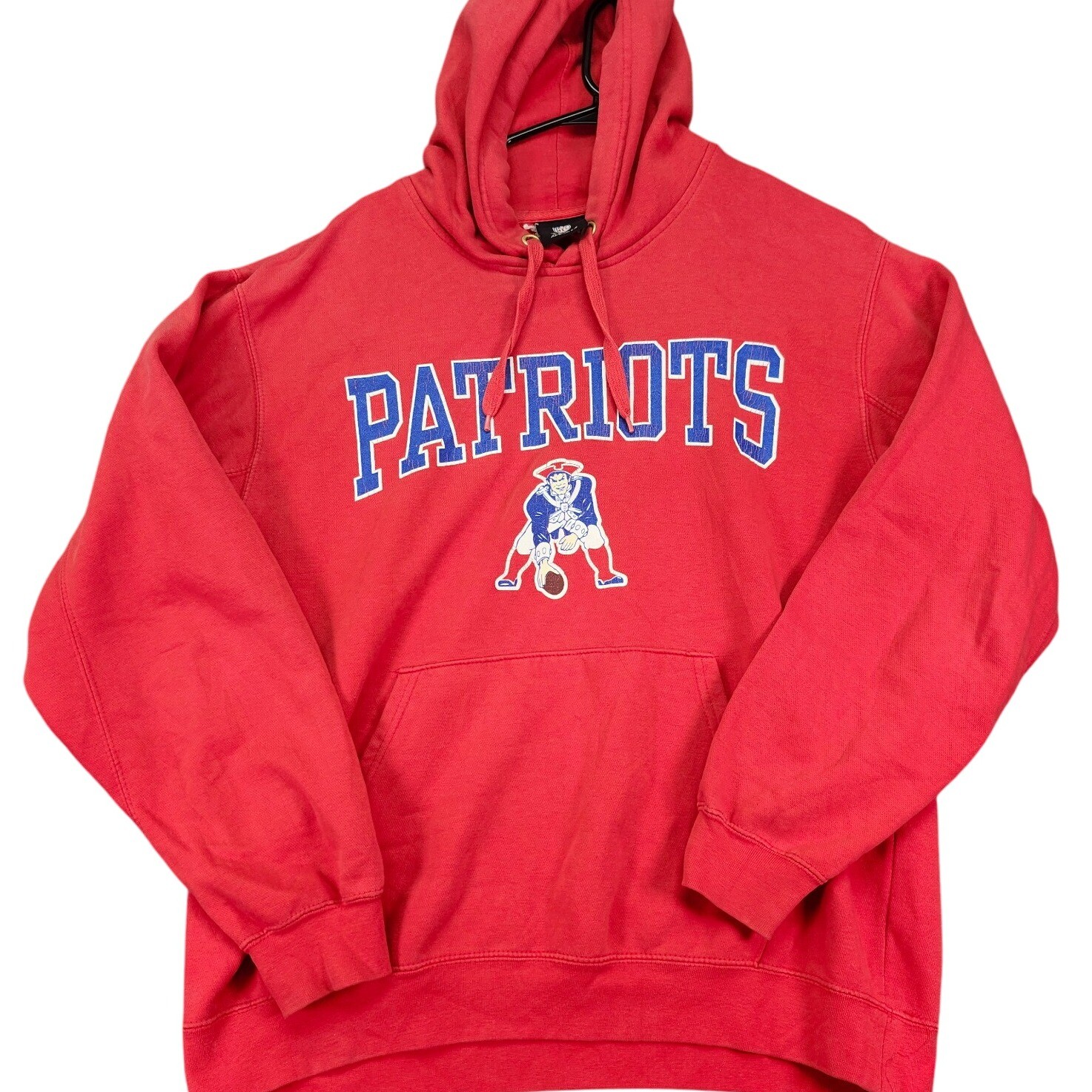 Patriots NFL Red Hoodie Sweatshirt Pullover Team Apparel Size XL  