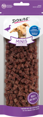 DOKAS - Minis - Entenbrust 9er Pack (9 x 70g) I Snack I Belohnung I Training