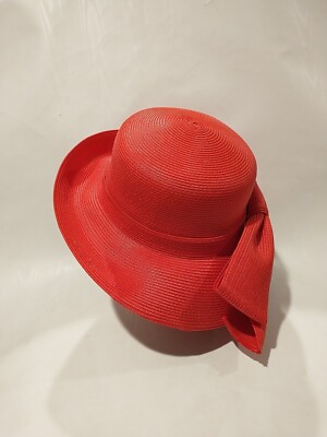 Fine Millinery Collection by August Accessories Red Bow  display picture 3