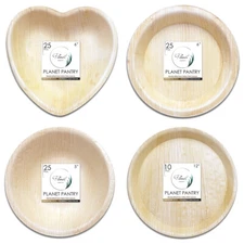 Planet Pantry Disposable Palm Leaf Round Plate & Bowl