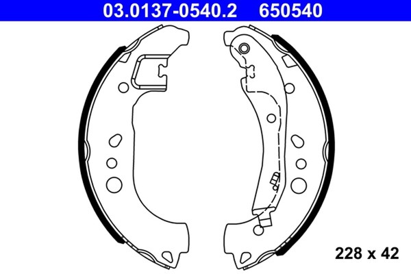 Bremsbacken Skoda Fabia/Kamiq/Scala 1.0-1.5/1.6 TDI 19--image