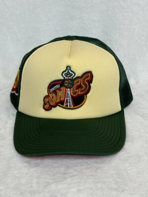 Mitchell & Ness Seattle Super Sonics snapaback hat cap trucker retro throwback