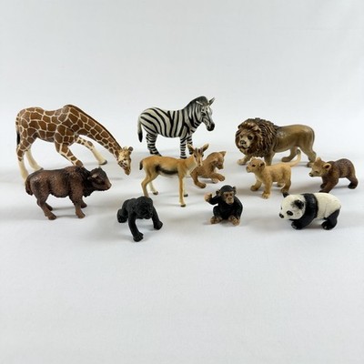 Schleich Lot of 11-Safari Jungle Animals Figures Plastic Realistic, Play Quality