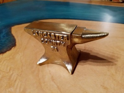 Miniature Brass Anvil Lancaster County Pa 4''