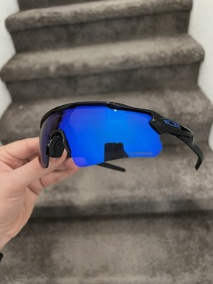 NEW Oakley Radar EV OO9208 9208 Black Deep Blue Prizm 128 One Size Fits All