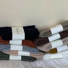 Women Wool Crew Heavy Warm Thick Design Color Fuzzy Thermal Winter Socks 5Pairs