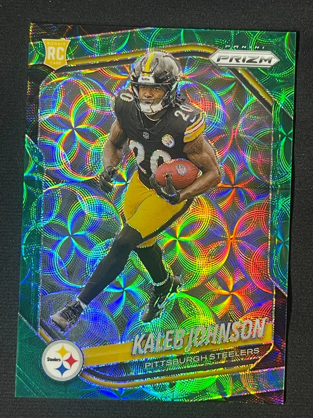 2025 Panini Prizm - Green Scope #375 Kaleb Johnson /75 (RC）Steelers YT92