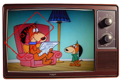 Augie Doggie & Doggie Daddy Saturday Morning Cartoons TV Fridge Magnet 4x6