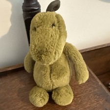 Jellycat Small Green Dinosaur, 16 Cm High Sitting.  New Without Tags.