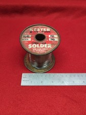 Vintage Kester Rosin Solder Core #66 60/40 .040 Dia Metal Tin Spool 52082 4M