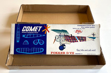 OPEN BOX Comet Model Peanut Scale WWI FOKKER D VII Balsa model kit 3104, 12" W/S