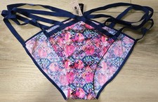 NWT Vintage Victoria's Secret Silky Smooth Strappy Triple String Bikini Panty L