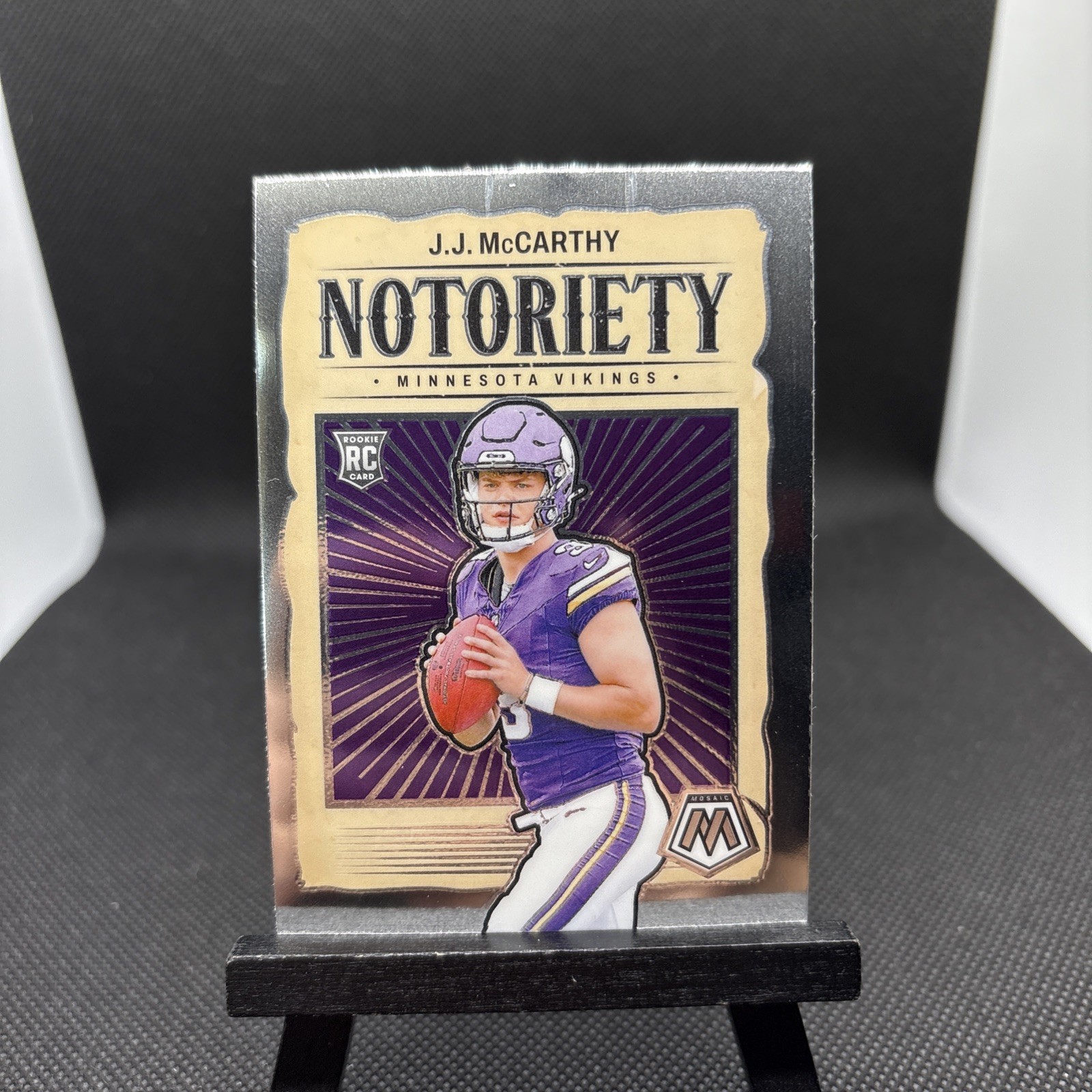 2024 Panini Mosaic - Notoriety J.J. McCarthy #21 (RC)