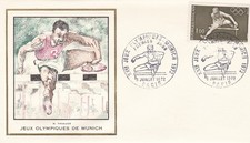 FRANCE 1972 FDC 20 JEUX OLYMPIQUES YT 1722