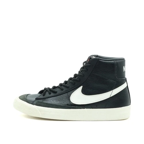 Nike Herren Blazer Mid '77 Sneaker Schwarz Weiß Leder Edition High-Top EU 41