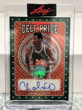 2026 Leaf Metal St Patrick’s Day Charlie Scott Auto /4 Celt Pride