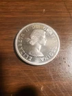 1964 Silver Canadian $1 Coin Elizabeth II Charlottetown Quebec
