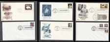 FDC Lot (6) US #2052, 2907, 3012, 3107, U608, 2915A AA